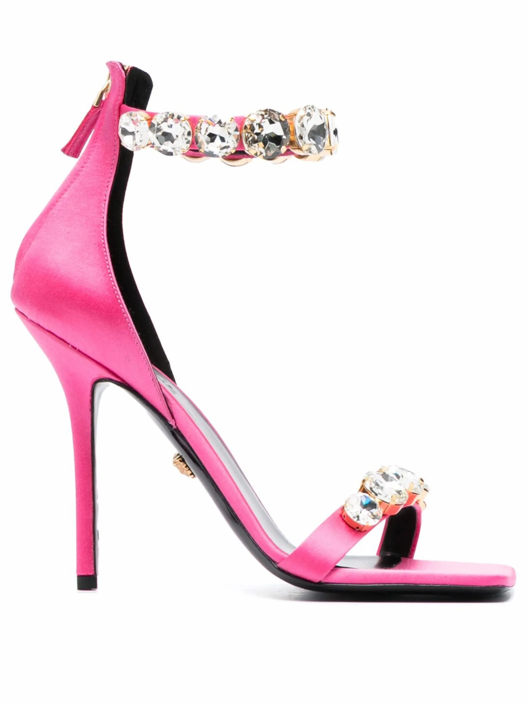 110mm crystal-embellished satin sandals Mk Kors Sandals