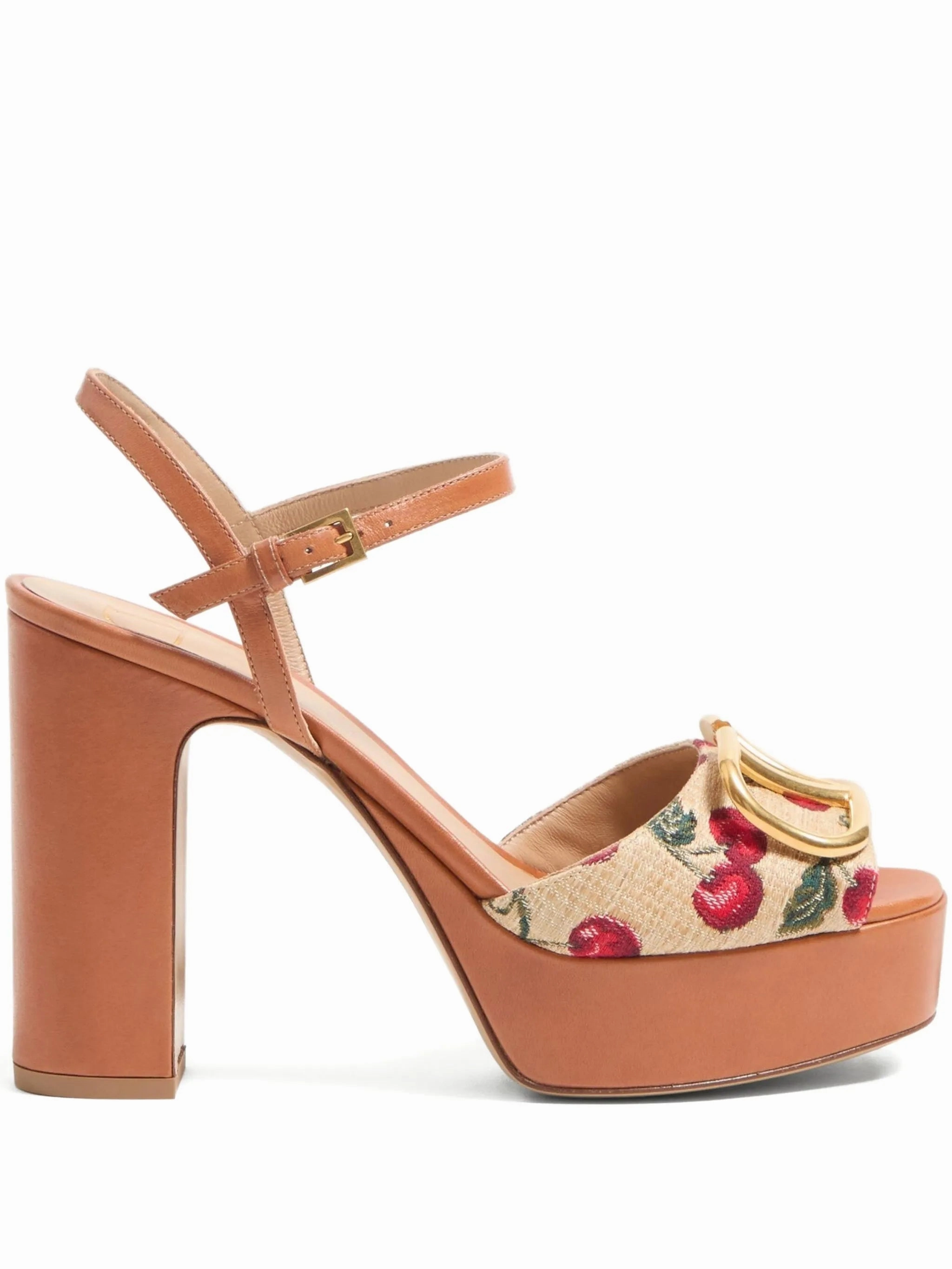 115mm VLogo Signature Cherryfic sandals Sam Edelman Raffia Sandals