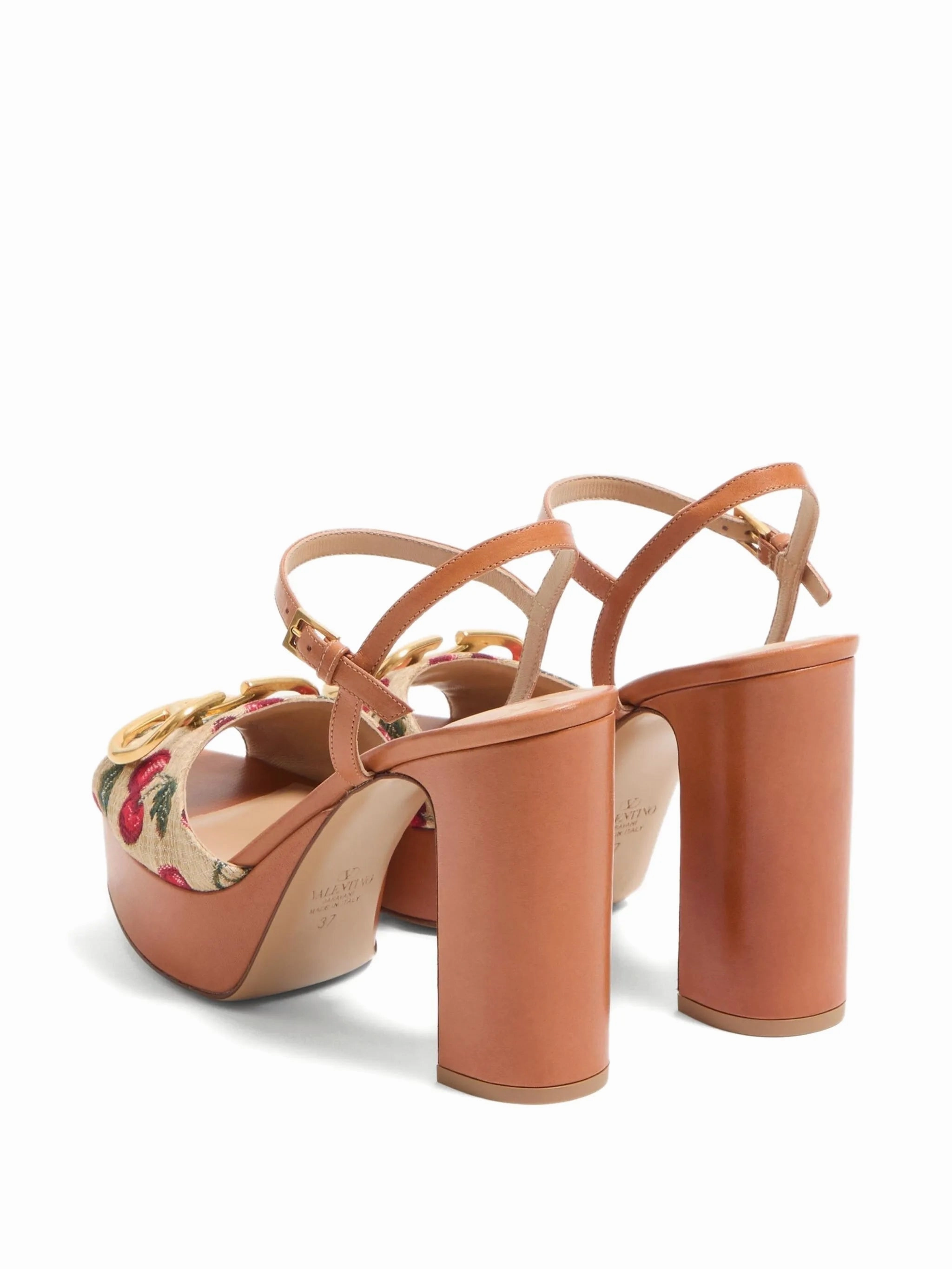 115mm VLogo Signature Cherryfic sandals Cork Sole Sandals