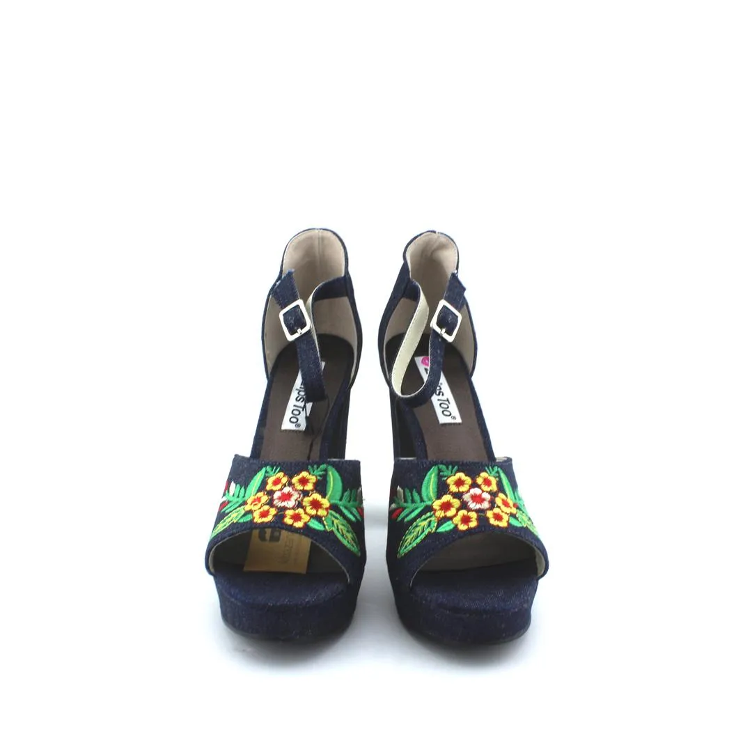 2 LIPS TOO DENIM High Heel Short Boots