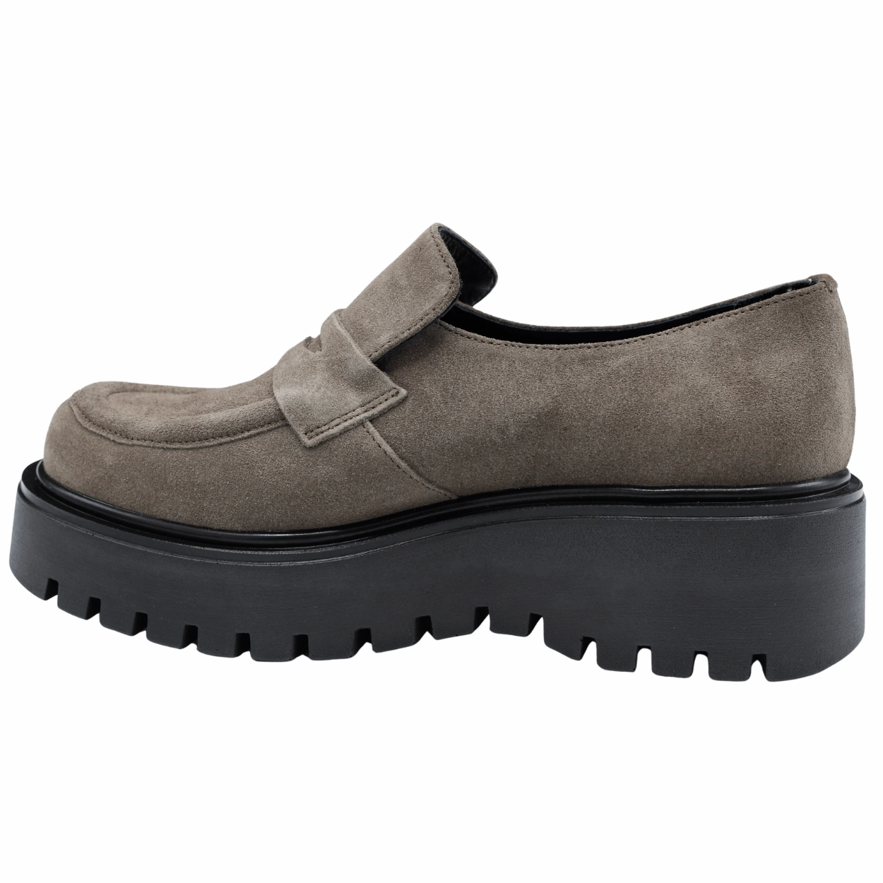 4405-1 Platform Loafer Leather Heeled Oxfords