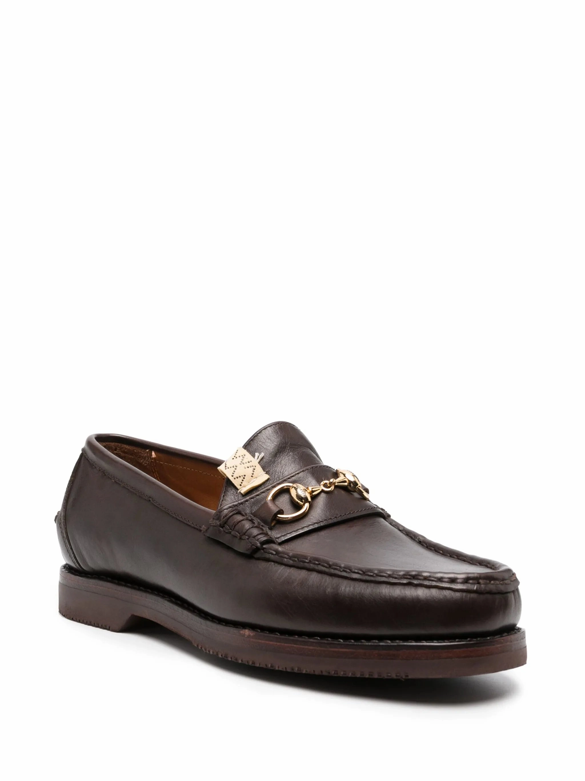 Abarth Moc-Folk leather loafers Shein Loafers