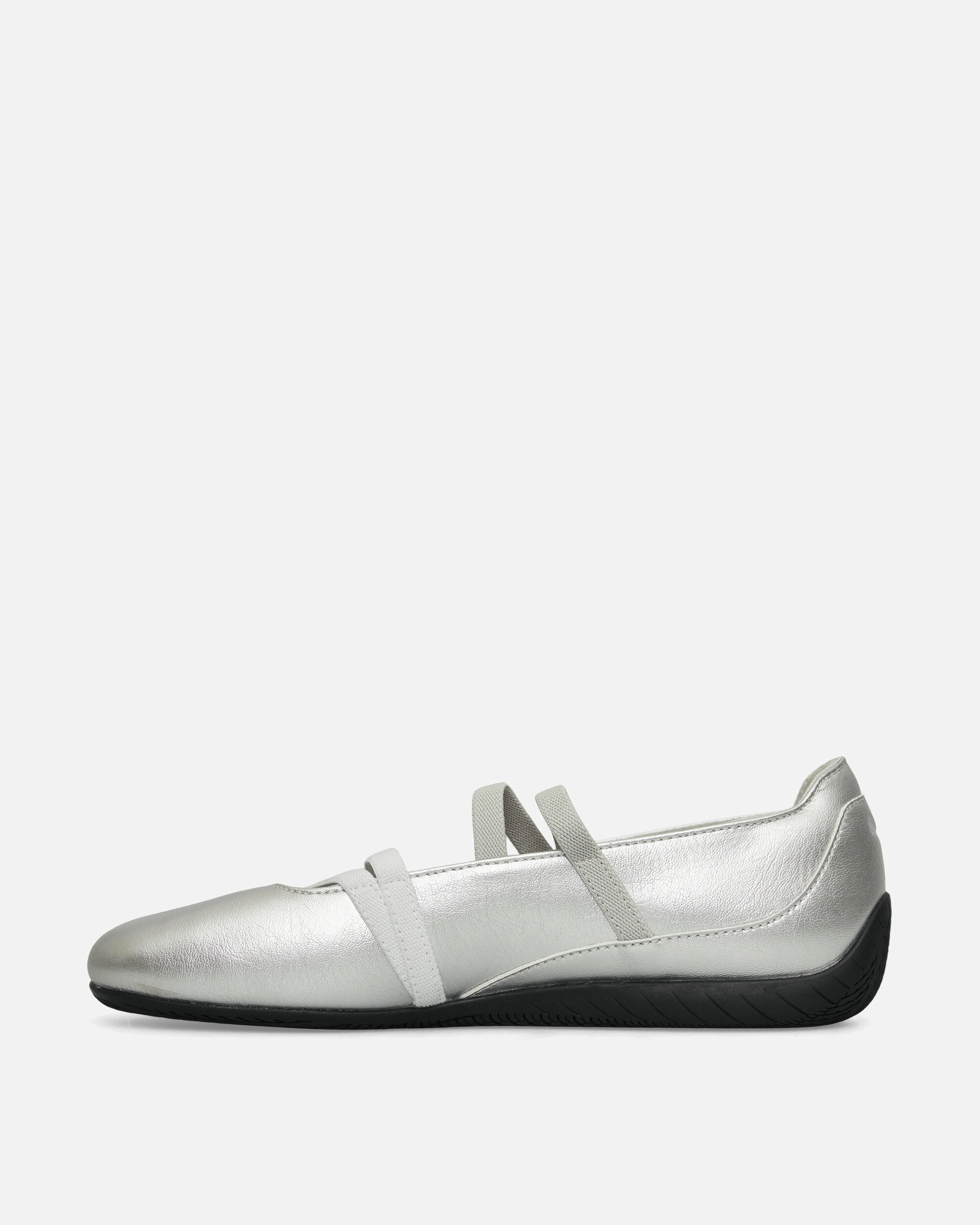 Women's Speedcat Ballet Metallic Shoes Silver / White Puma Pilot Shoes