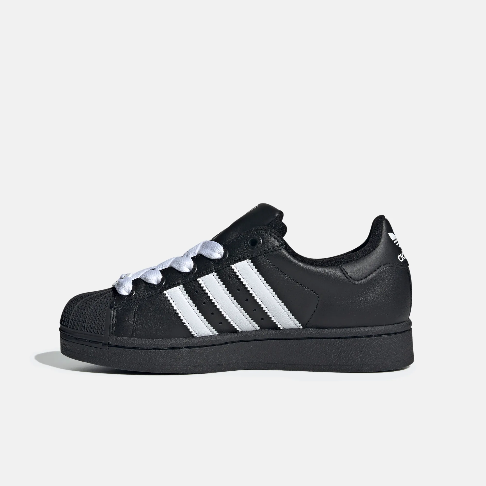 Adidas Kids' Superstar II Black (GS) Adidas Gray Shoes