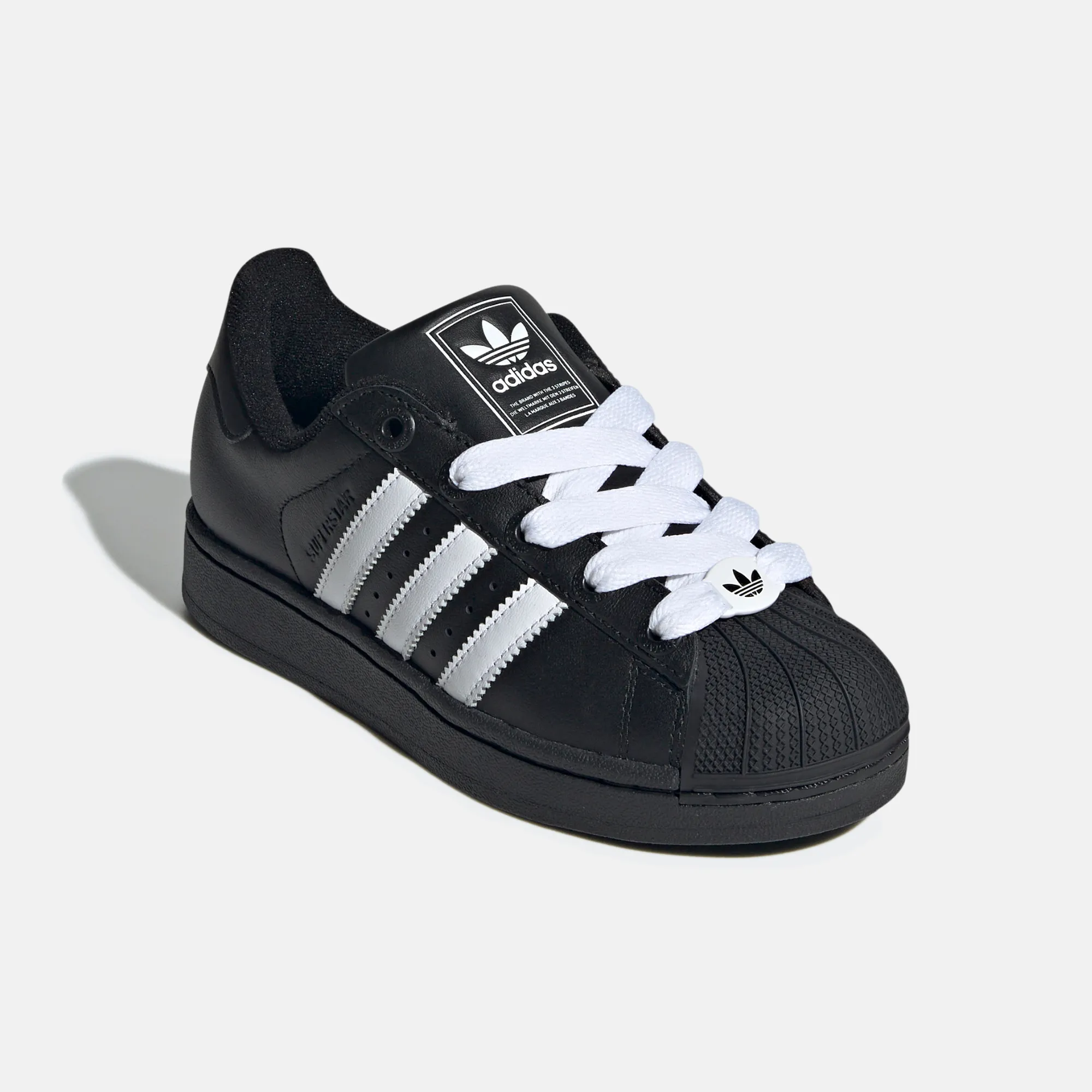 Miami Hurricanes Adidas Shoes Adidas Kids' Superstar II Black (GS)