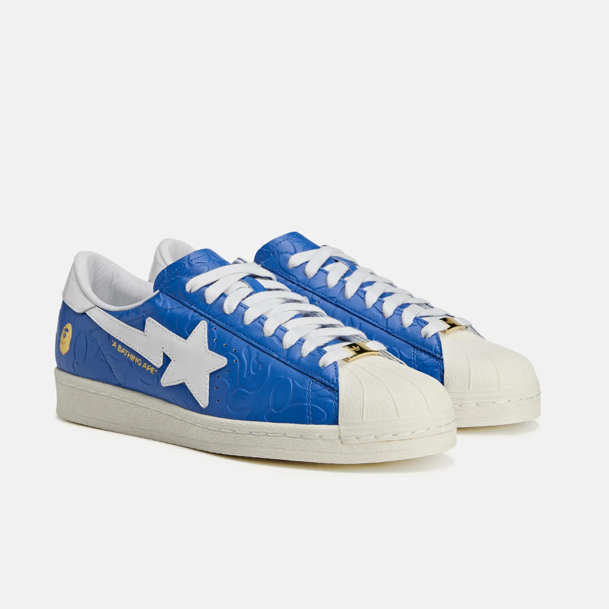 Adidas x BAPE Superstar Vintage Blue White Adidas Porsche Design Shoes