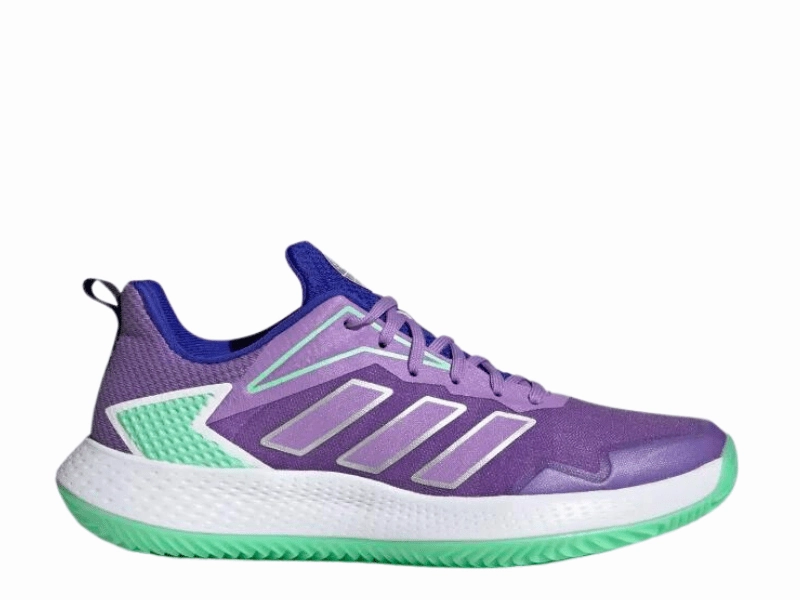 Adidas Defiant Speed Clay Ladies Tennis Shoes (Violet Fusion / Silver Metallic / Pulse Mint) Shaq Tennis Shoes