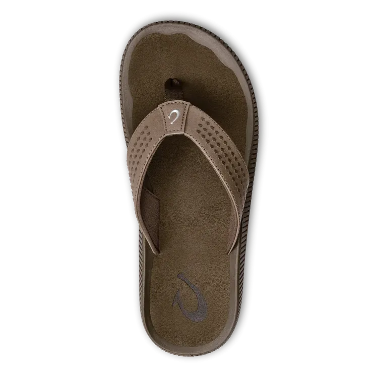 Orthopaedic Sandals Olukai Men's Ulele Brown