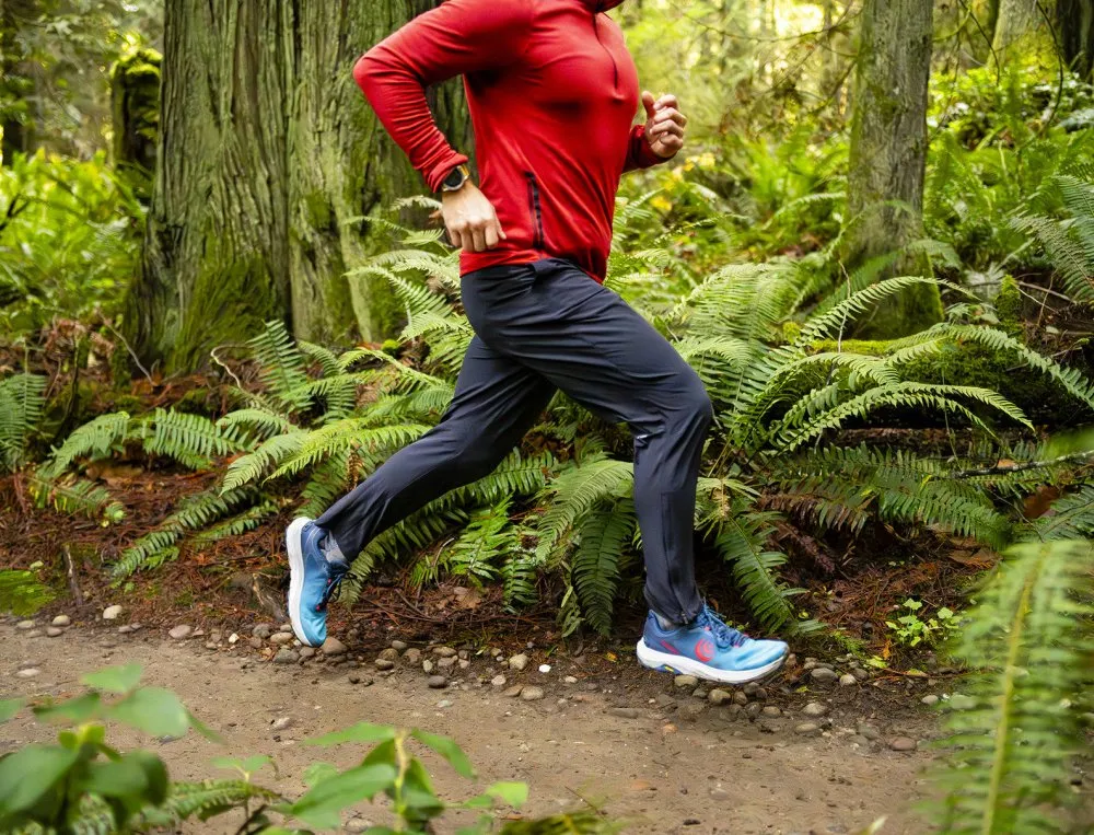 Topo Athletic Men's MT-5 - Blue/Red Best Hiking Shoes For Multi Day Hike