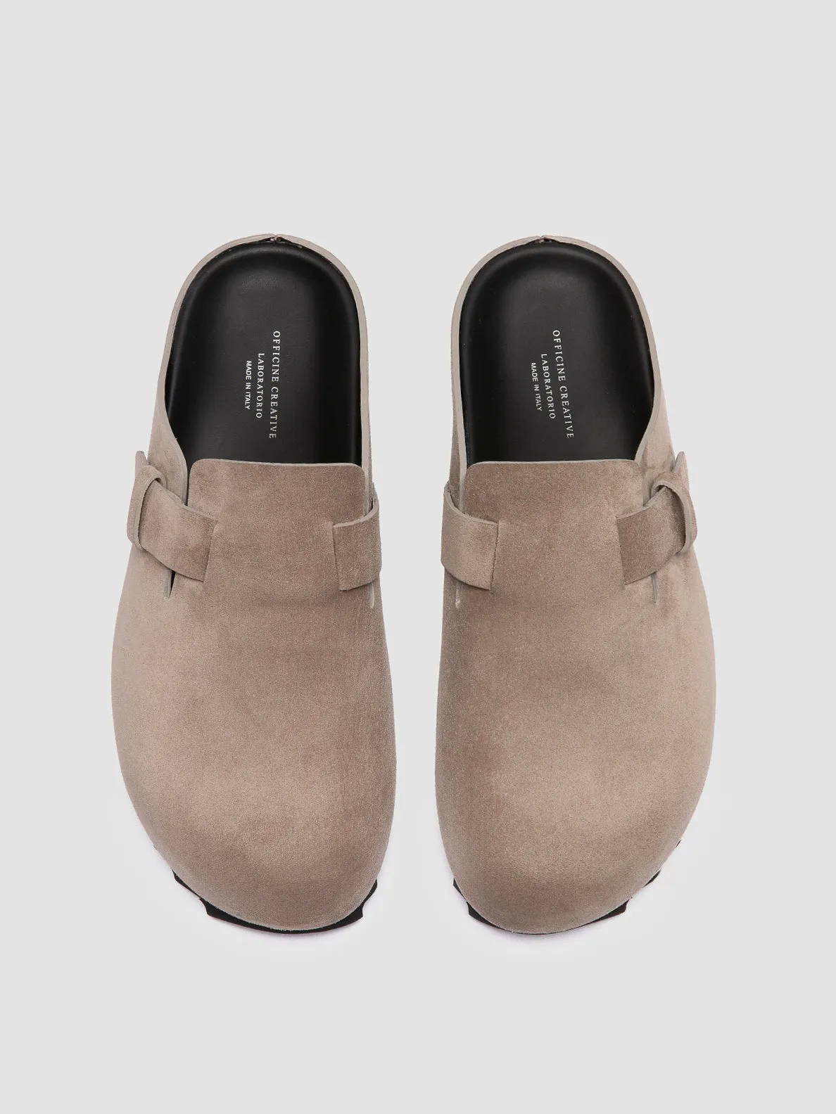 Bernie Mev Sandals AGOR 012 - Grey Suede Mule Sandals