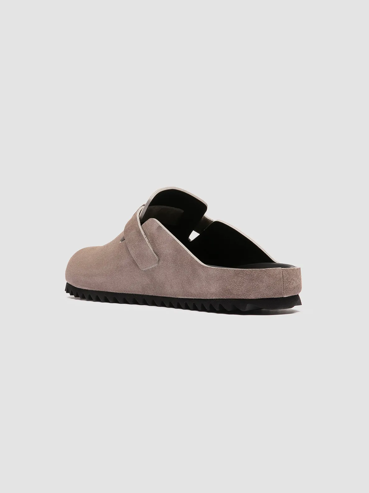 Wedge Sandals AGOR 012 - Grey Suede Mule Sandals