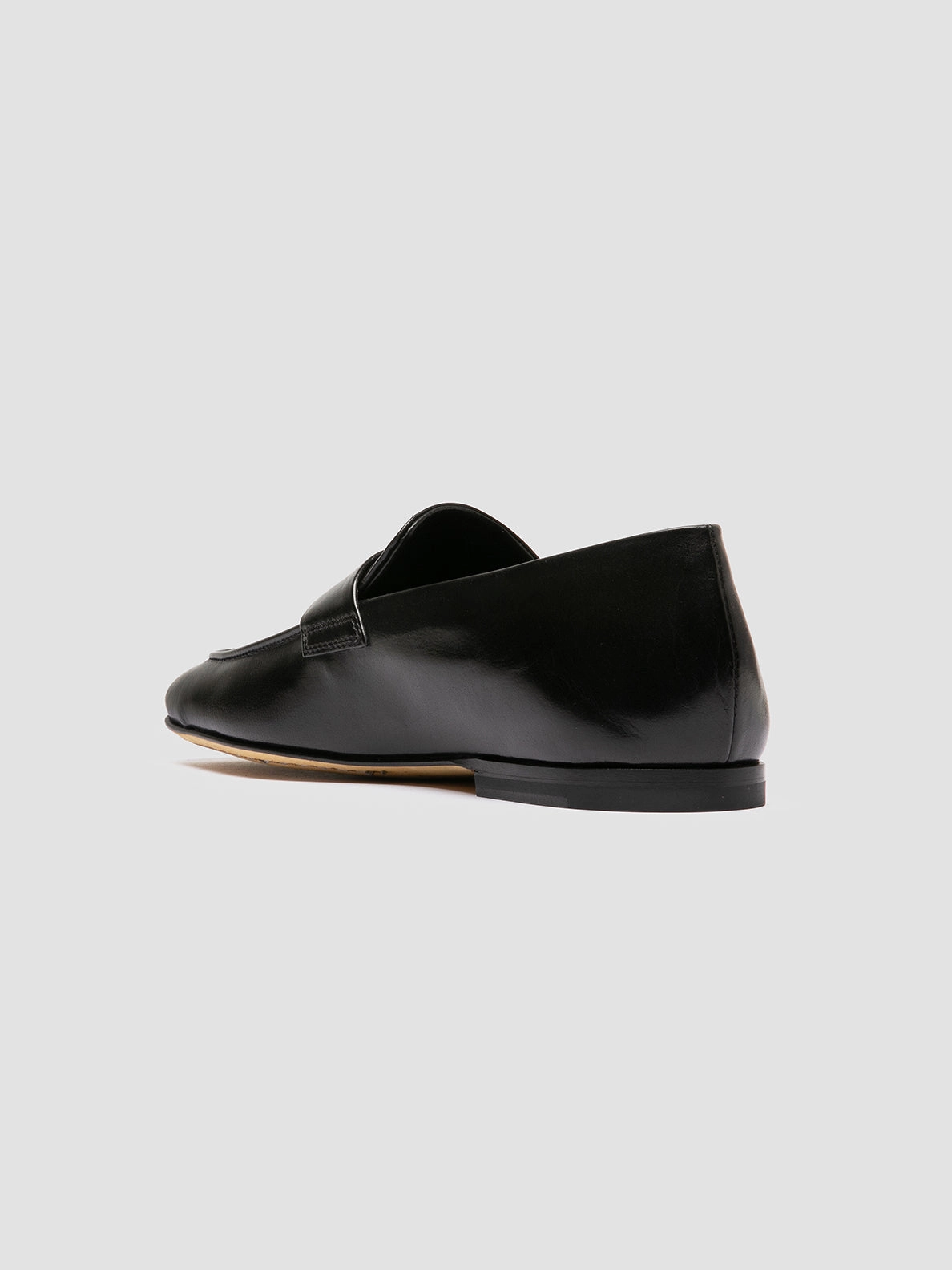 Tuxedo Loafers AIRTO 001 - Black Leather Penny Loafers