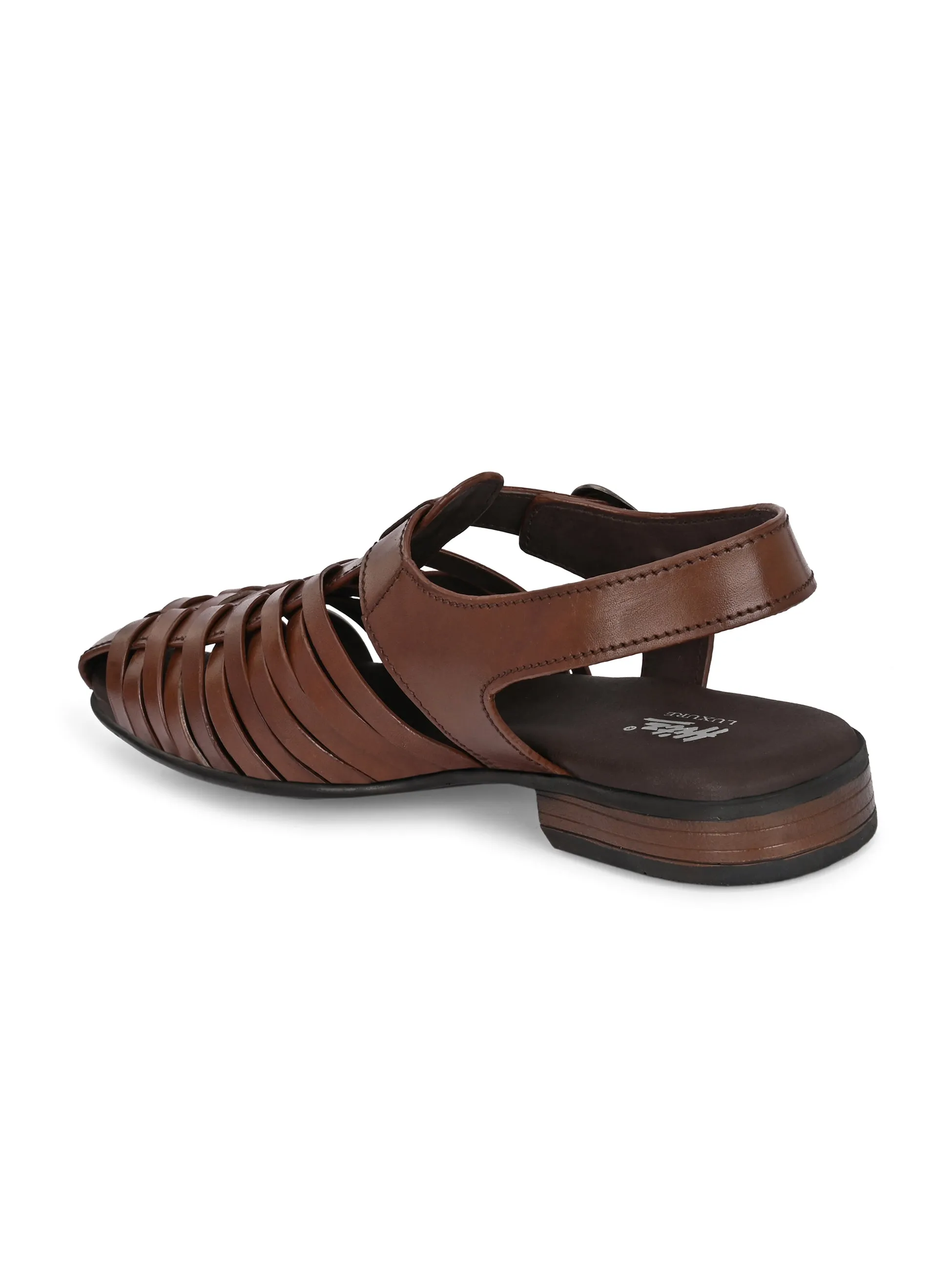Wholesale Sandals Ajrakh Strappy Leather Roman Sandals