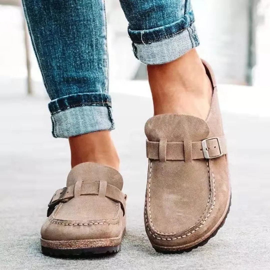 Alana Buckle Slip-On Mule