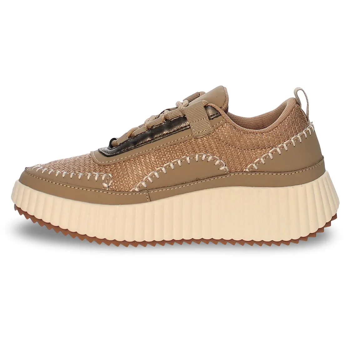 Whipstitch Natural Raffia Comme Des Garcon Sneakers