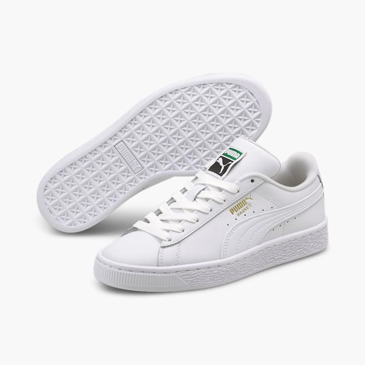 Puma Bari Comfort Sherpa Slip-on Shoes Puma Junior Basket Classic Xxi Big Kids' White Shoe