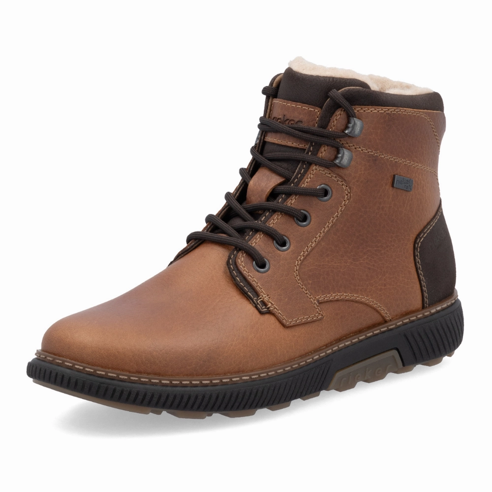 Rieker Stan 33 Cognac Leather Boot (Men's) Maximal Boots
