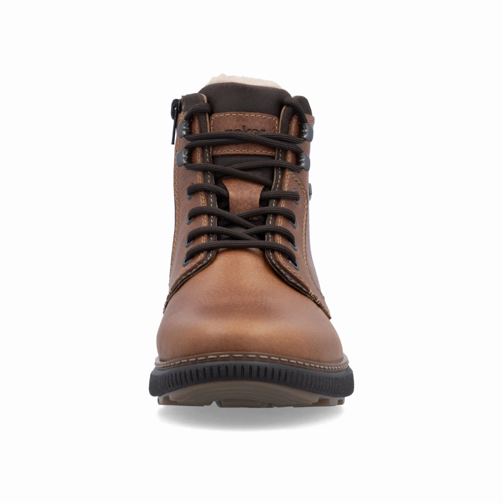 Denim Boots Rieker Stan 33 Cognac Leather Boot (Men's)