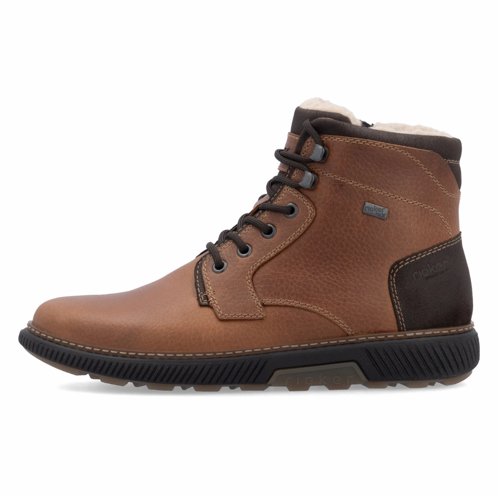 Mte Boots Rieker Stan 33 Cognac Leather Boot (Men's)
