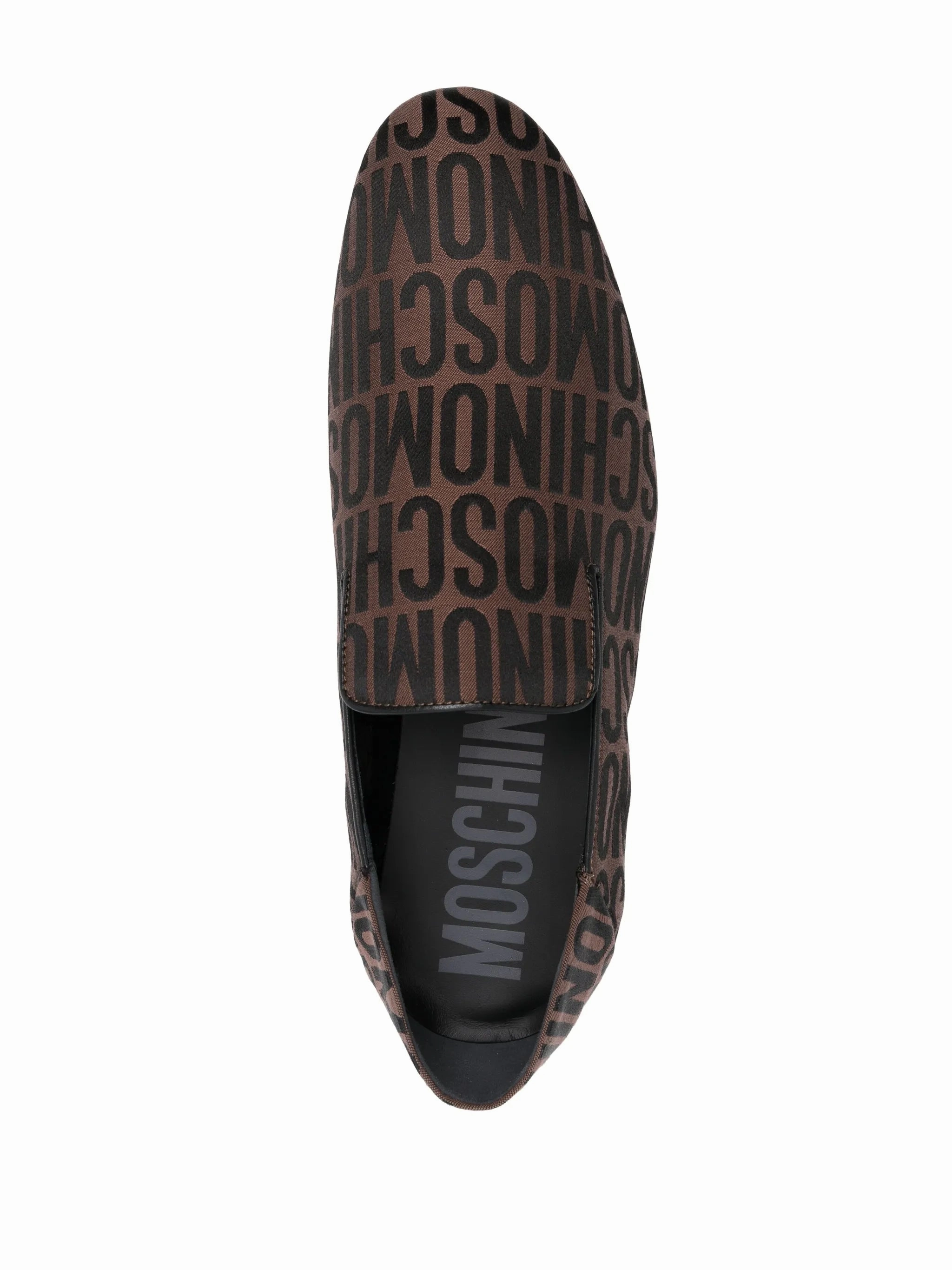 all-over logo-print loafers Genuine Leather Loafers