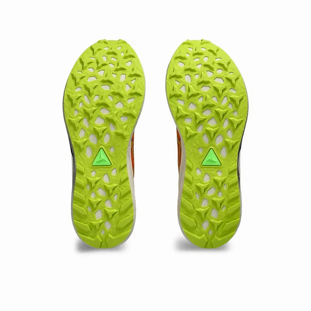 Men's Asics Fuji Lite 4 Bright Orange/Neon Lime Best Shoes For Rocky Trails