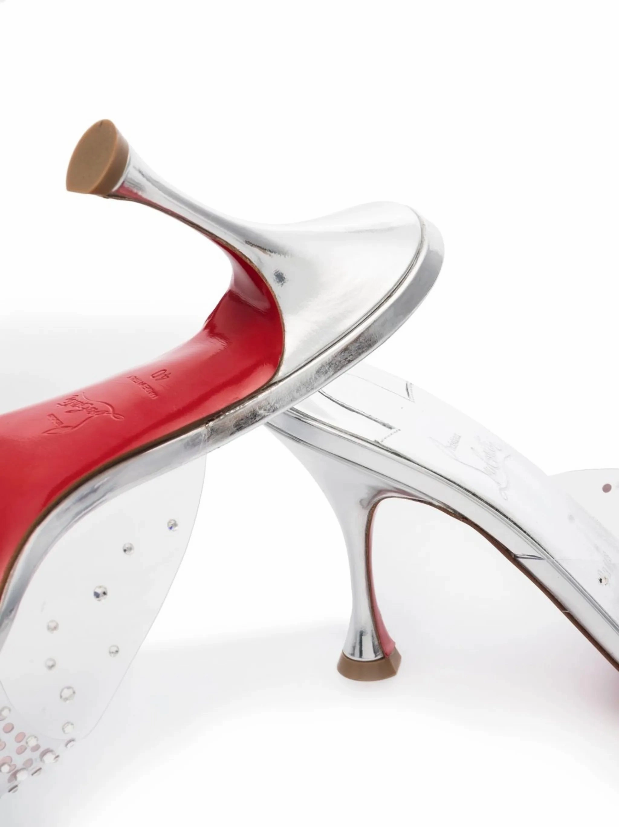 Patent Leather Sandals Degramule Strass 85mm sandals