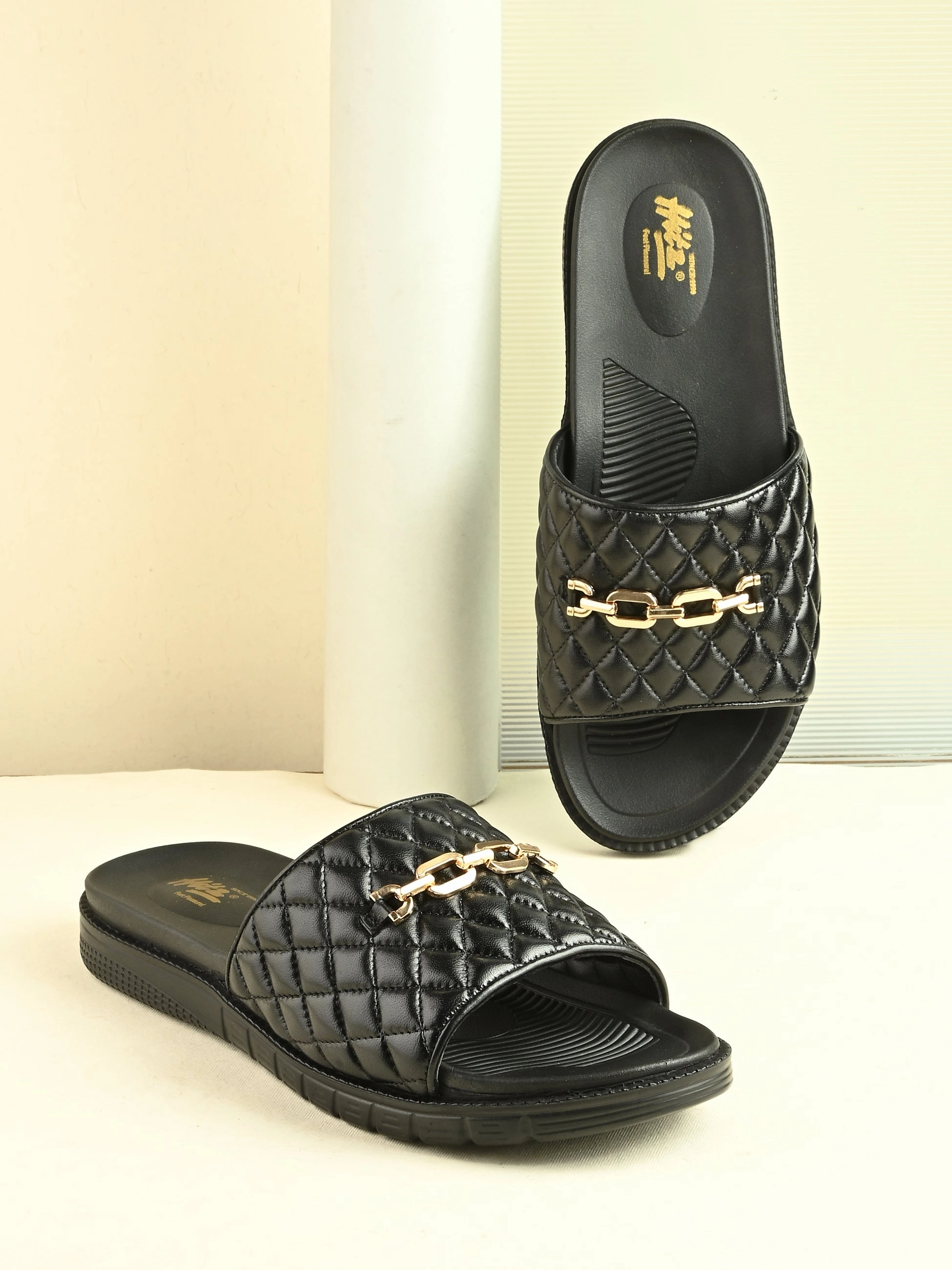 Alvaro Premium Leather Slippers Trey Turner Slides