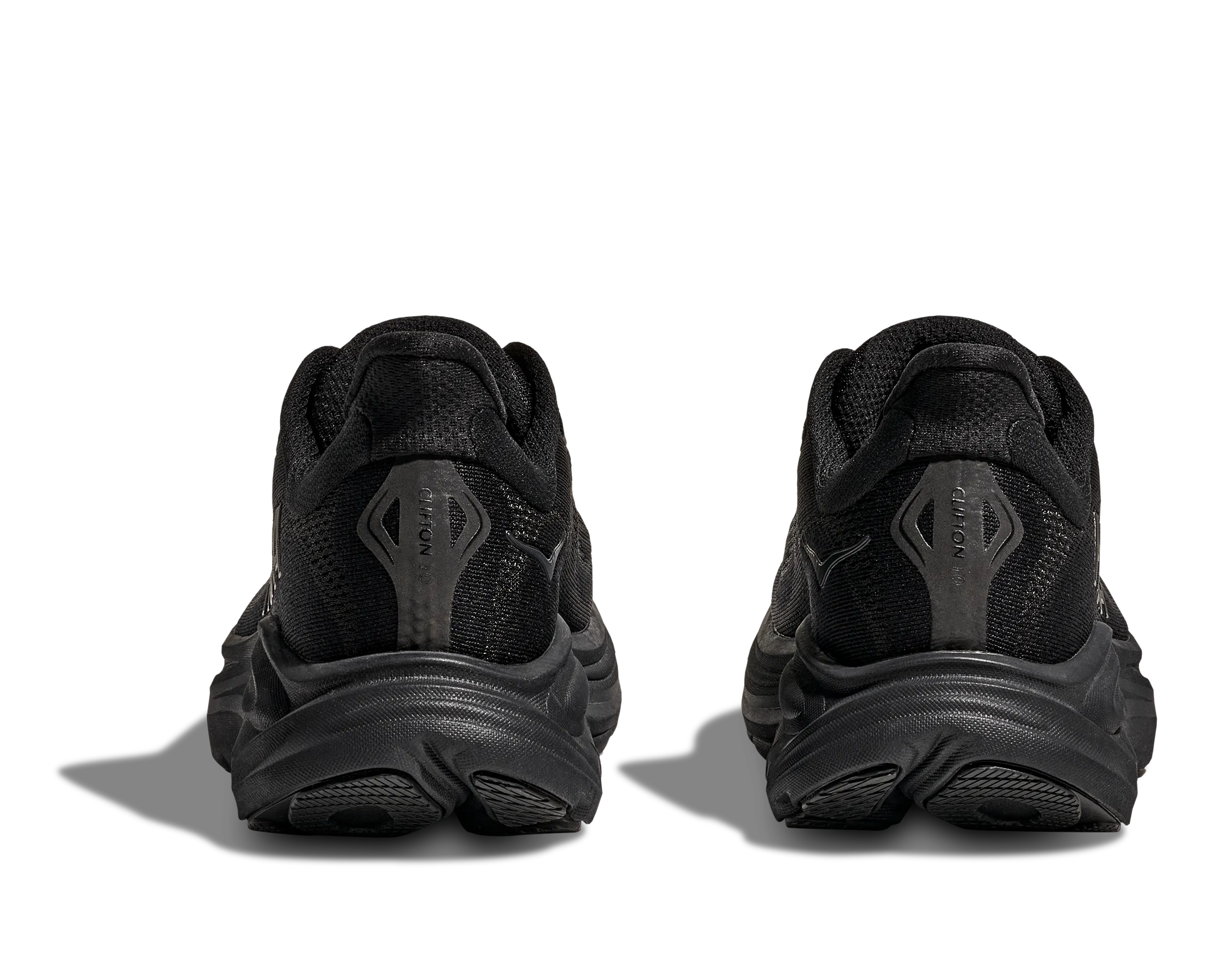 Cushioned HOKA Men's Clifton 10 Cushioned Running Shoe - Black/Black