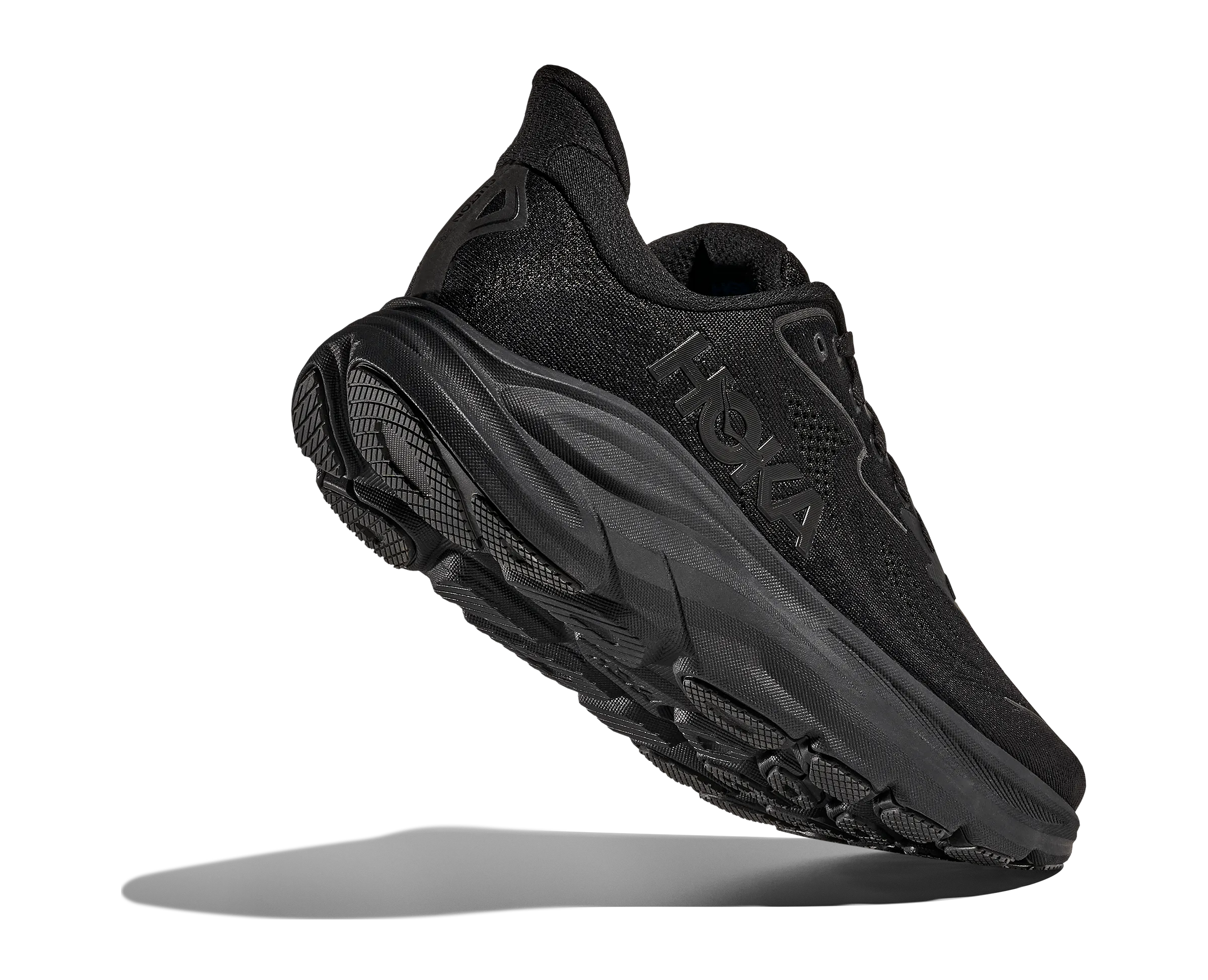 HOKA Men's Clifton 10 Cushioned Running Shoe - Black/Black India Price