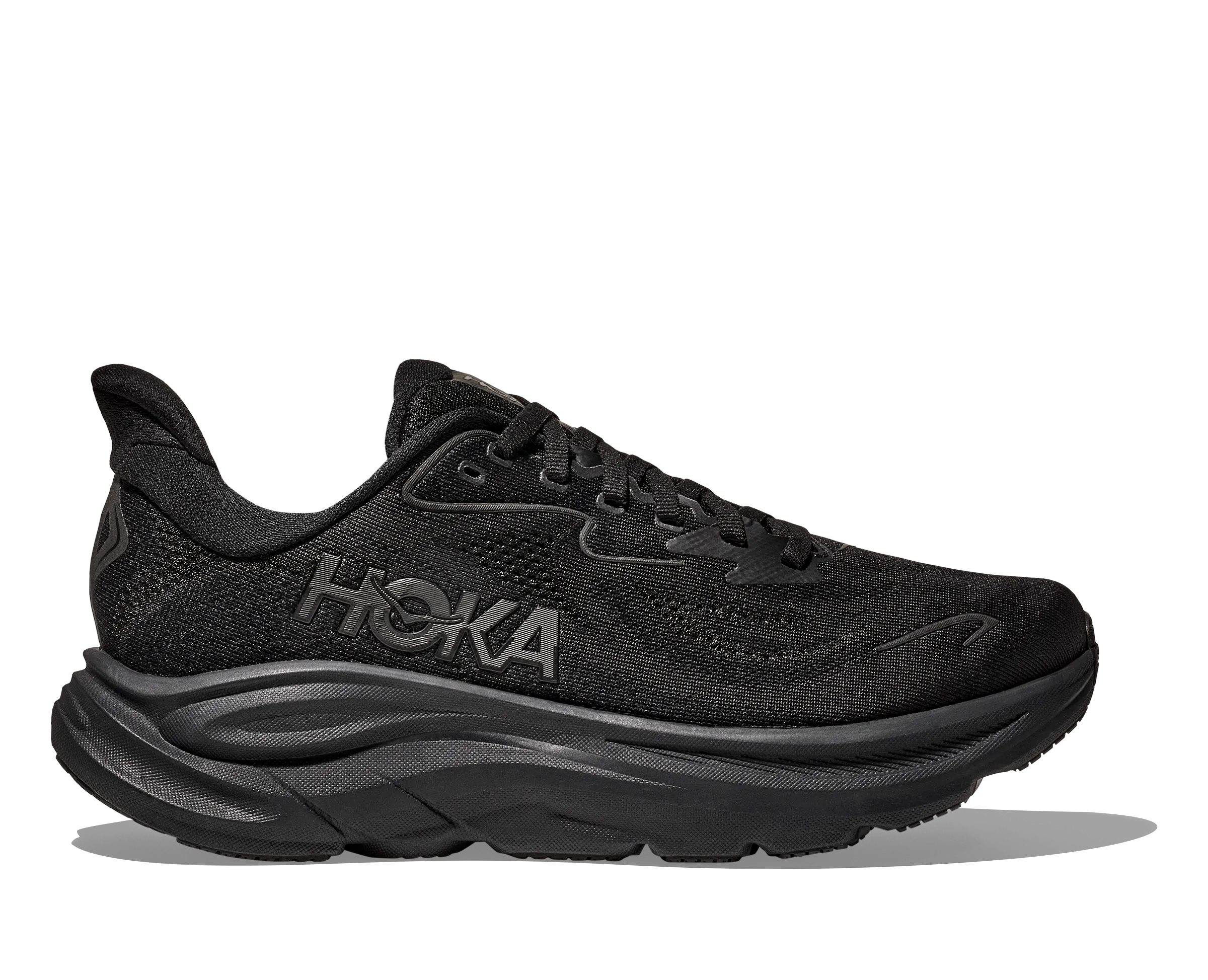 Price Range HOKA Men's Clifton 10 Cushioned Running Shoe - Black/Black