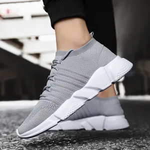 Running Shoes for Men 2018 Brand Summer Outdoor Jogging Training Shoes Sports Breathable Mesh Gym Sneakers for Men zapatillas Heel Lock Lacing Running Shoes