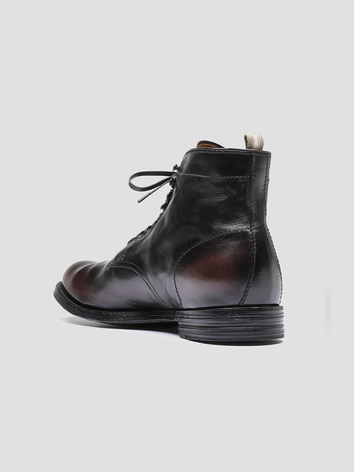 ANATOMIA 013 - Black Leather Ankle Boots Hiking Boots Sale