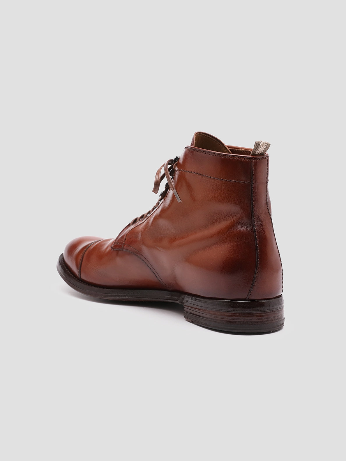 ANATOMIA 016 - Brown Leather Ankle Boots Shrimp Boots