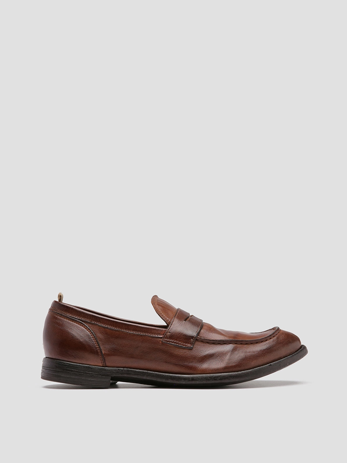 ARC 509 - Brown Leather Penny Loafers Tasseled Leather Loafers
