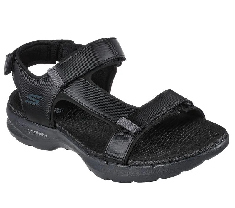 SKECHERS GO WALK 6 - 229126 - BKGY Sandals Waterproof