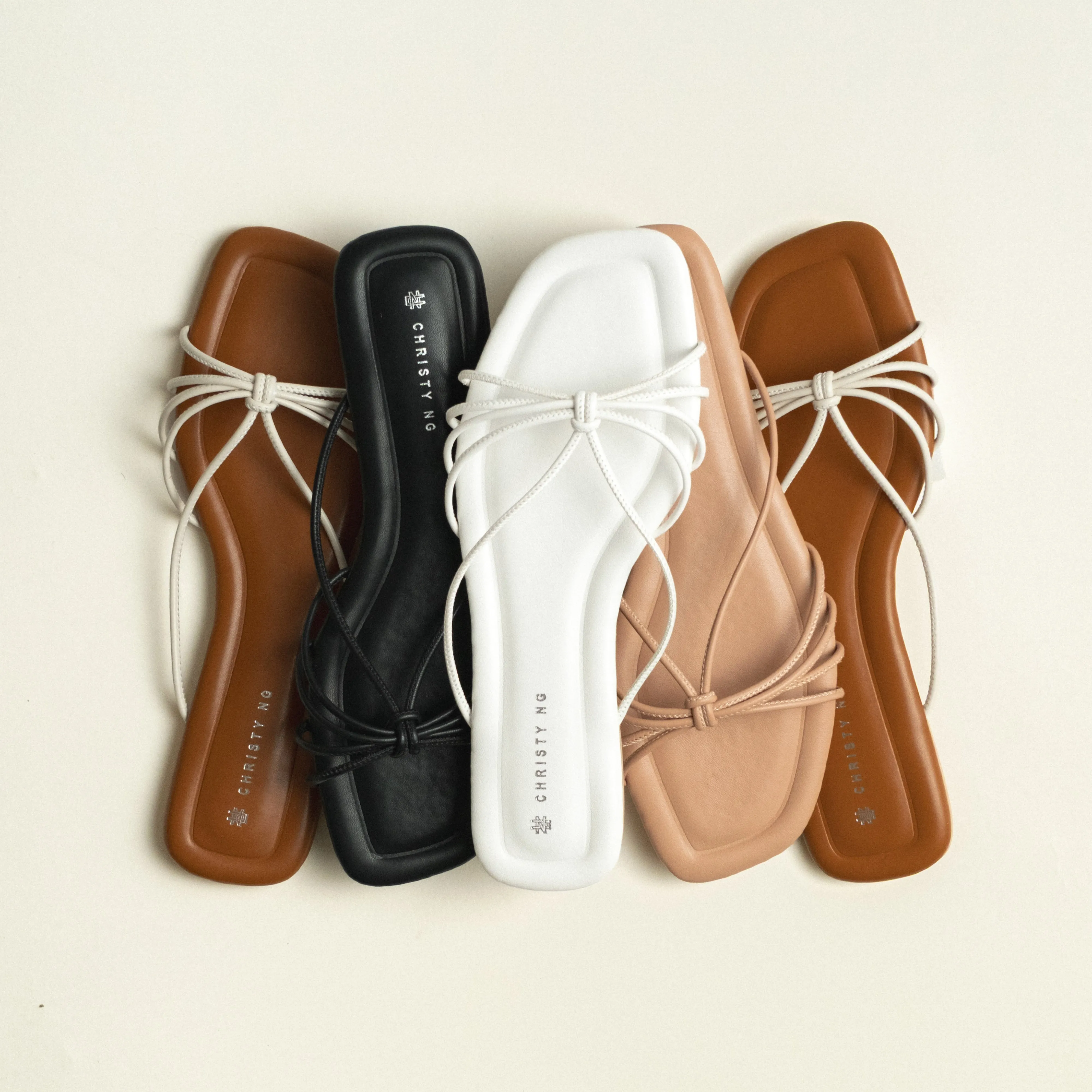 Areti Strappy Sandals Comfortable Dressy Flat Sandals