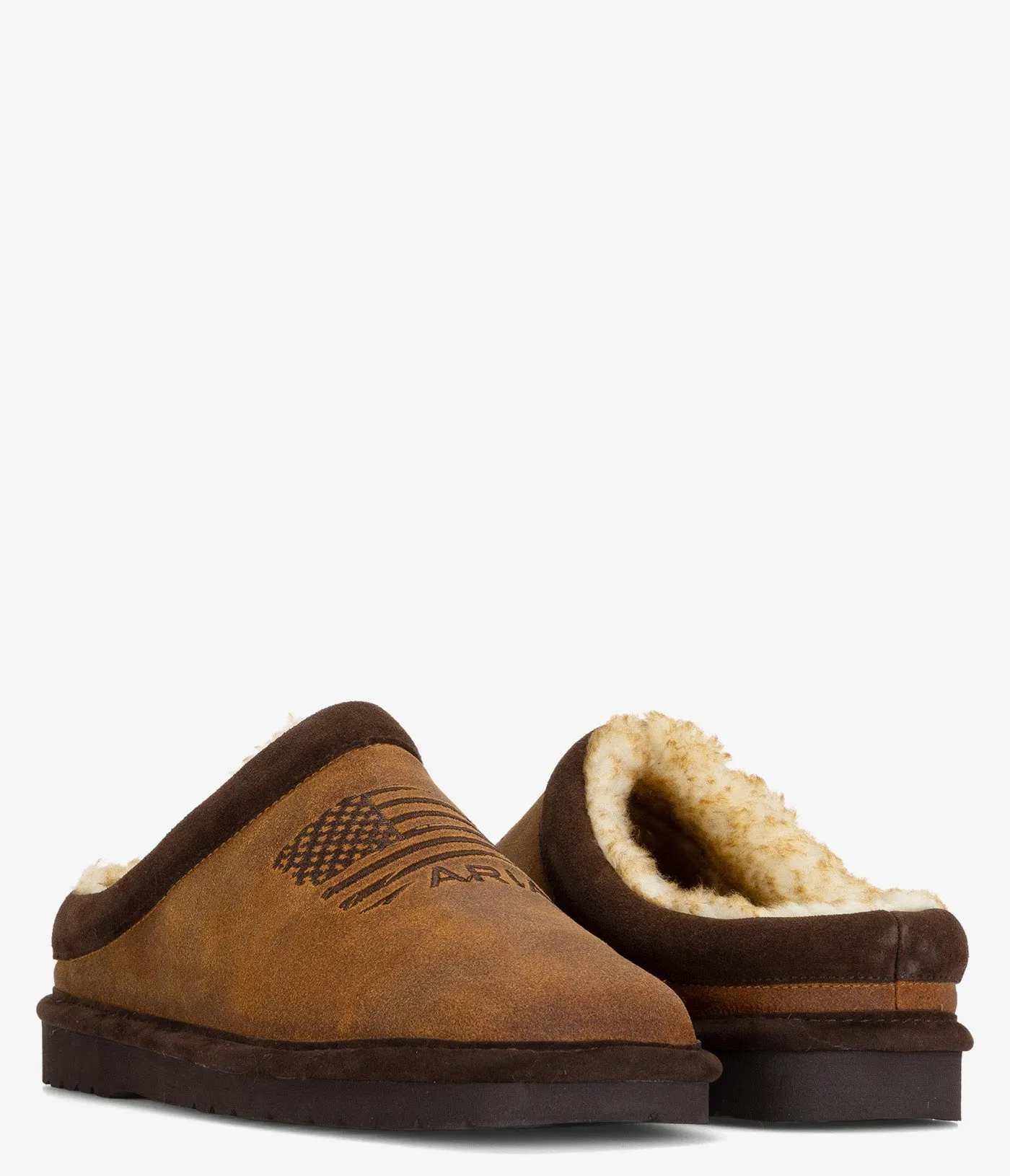 Chestnut Slippers Ariat Patriot Square Toe Slipper - Men