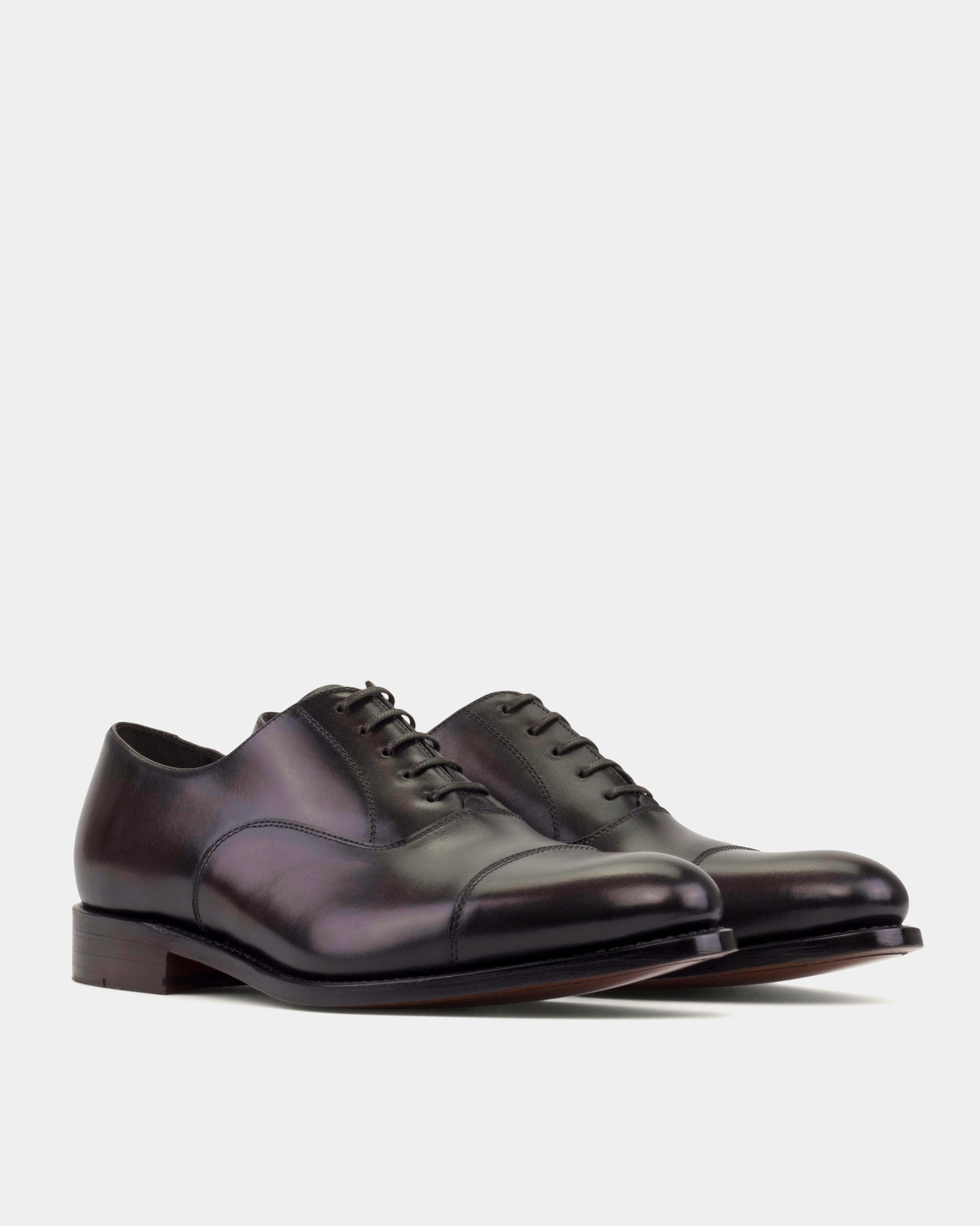 Polished Oxfords Ashford Dark Brown Cap Toe Oxford - 675