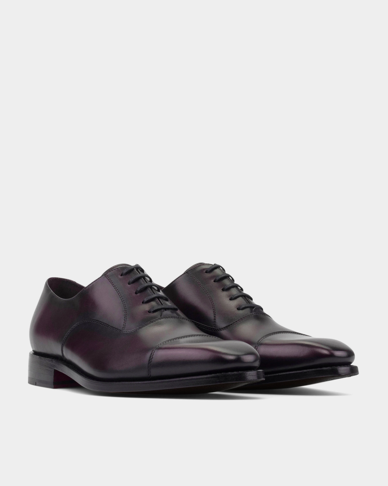 Ashford Oxblood Cap Toe Oxford with Half-Rubber Soles - 722 Pink Oxford Shirt
