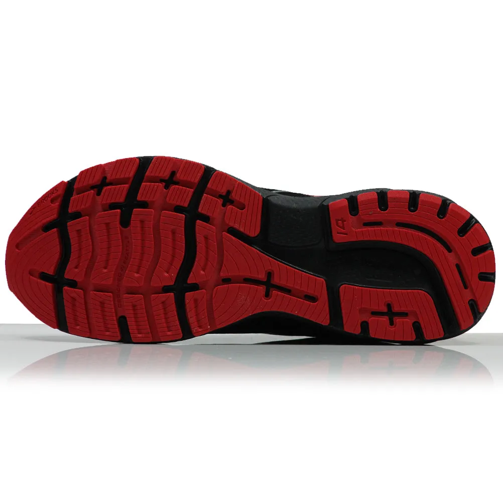 Brooks Ghost 14 GTX Men's Running Shoe - Black/Blackened Pearl/High Risk Red Trail Running And Hiking Shoes