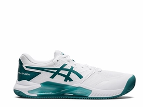 Best Designer Tennis Shoes Asics Gel Challenger 13 Mens Tennis Shoe (White/Velvet Pine)