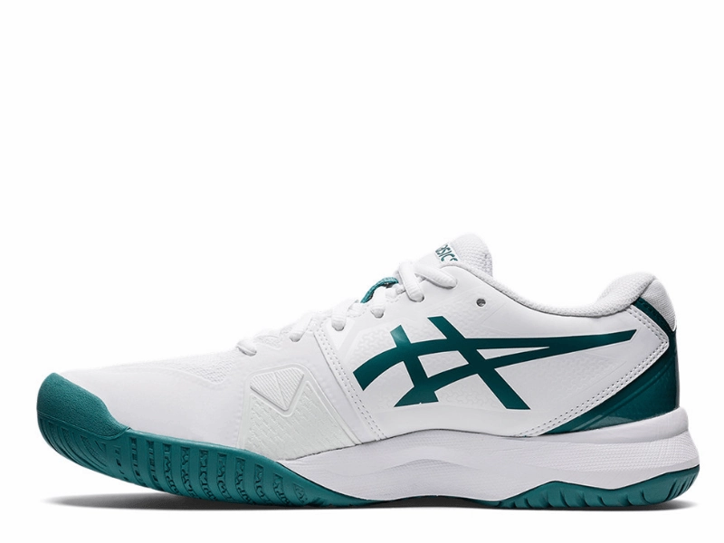 Asics Gel Challenger 13 Mens Tennis Shoe (White/Velvet Pine) Nike Athletic Tennis Shoes