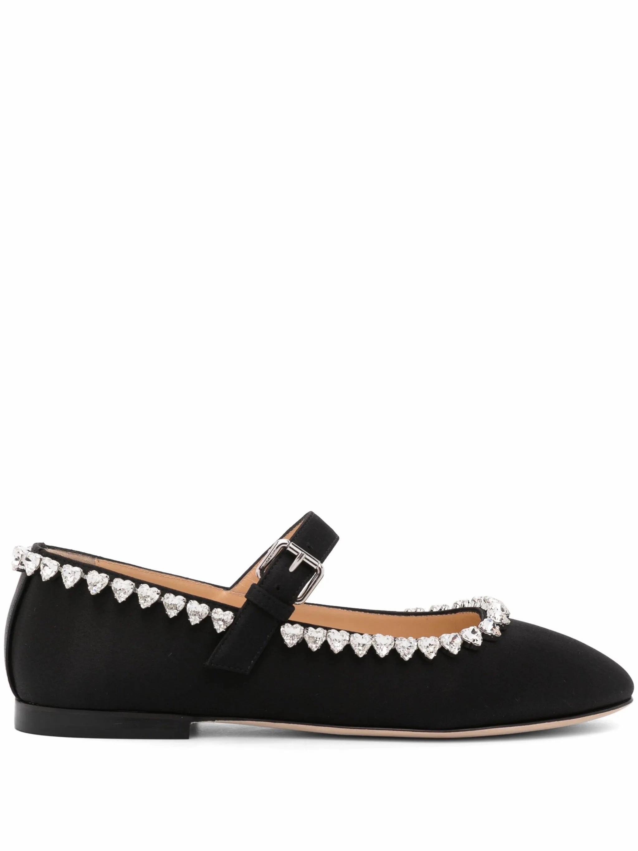 Best Boat Shoes For Flat Feet Audrey crystal-embellished ballerina shoes