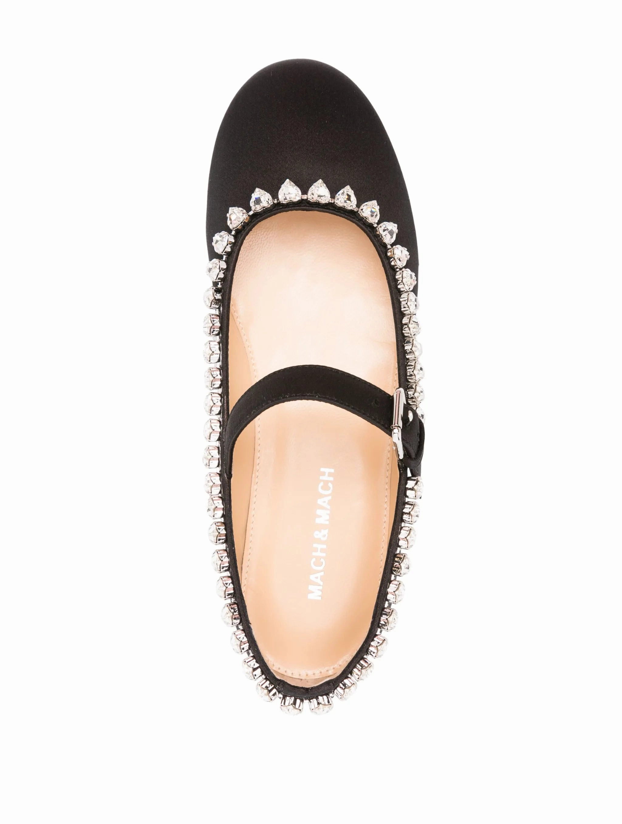 Formal Shoes Flats Audrey crystal-embellished ballerina shoes