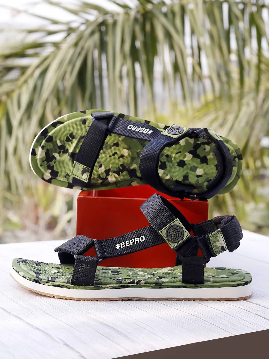 Bacca Bucci 'CamoStride NomadPro' Adventure Sandals - Robust All-Terrain Grip Sandals Yoga