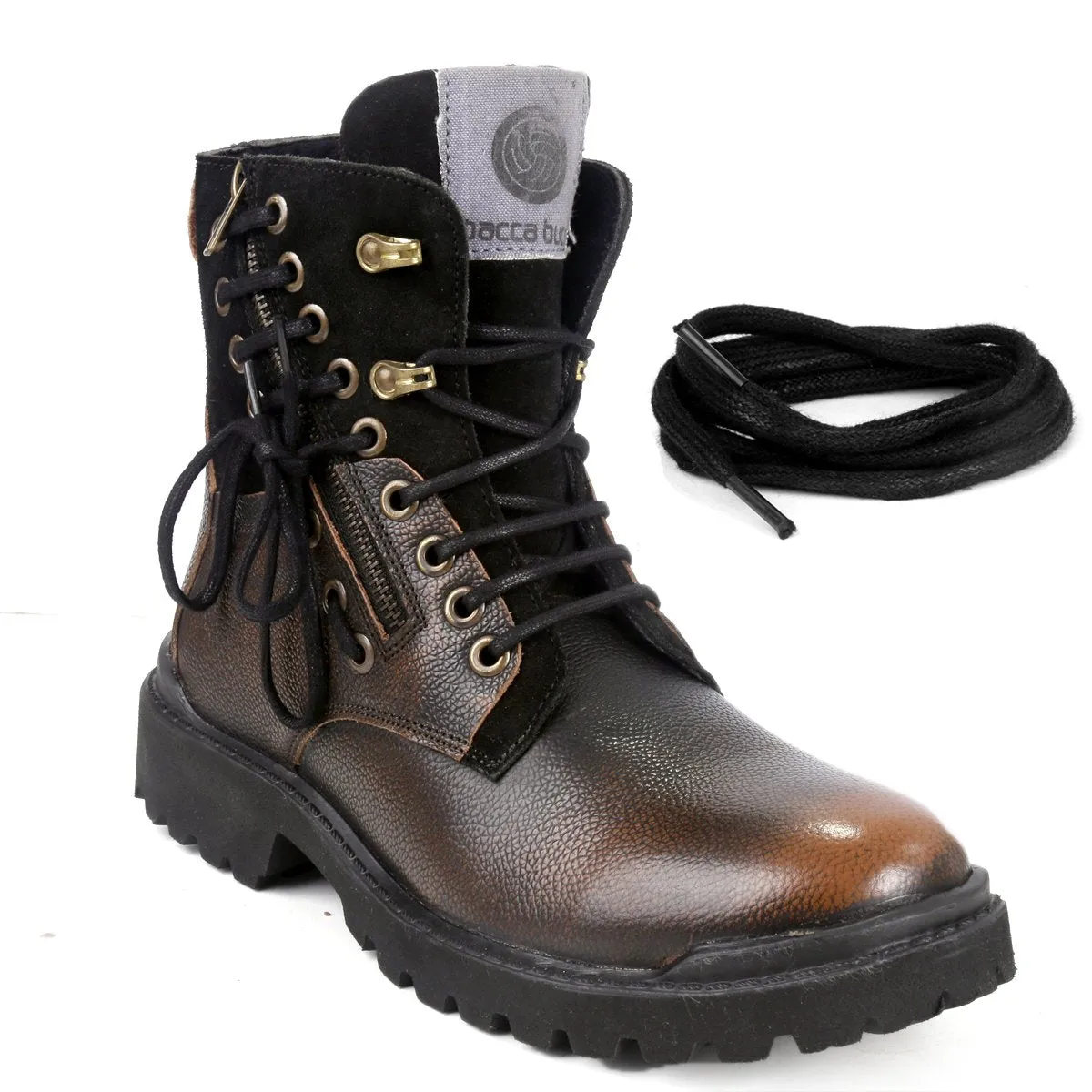 Bacca Bucci Combat Boots Waterproof Knee High Boots
