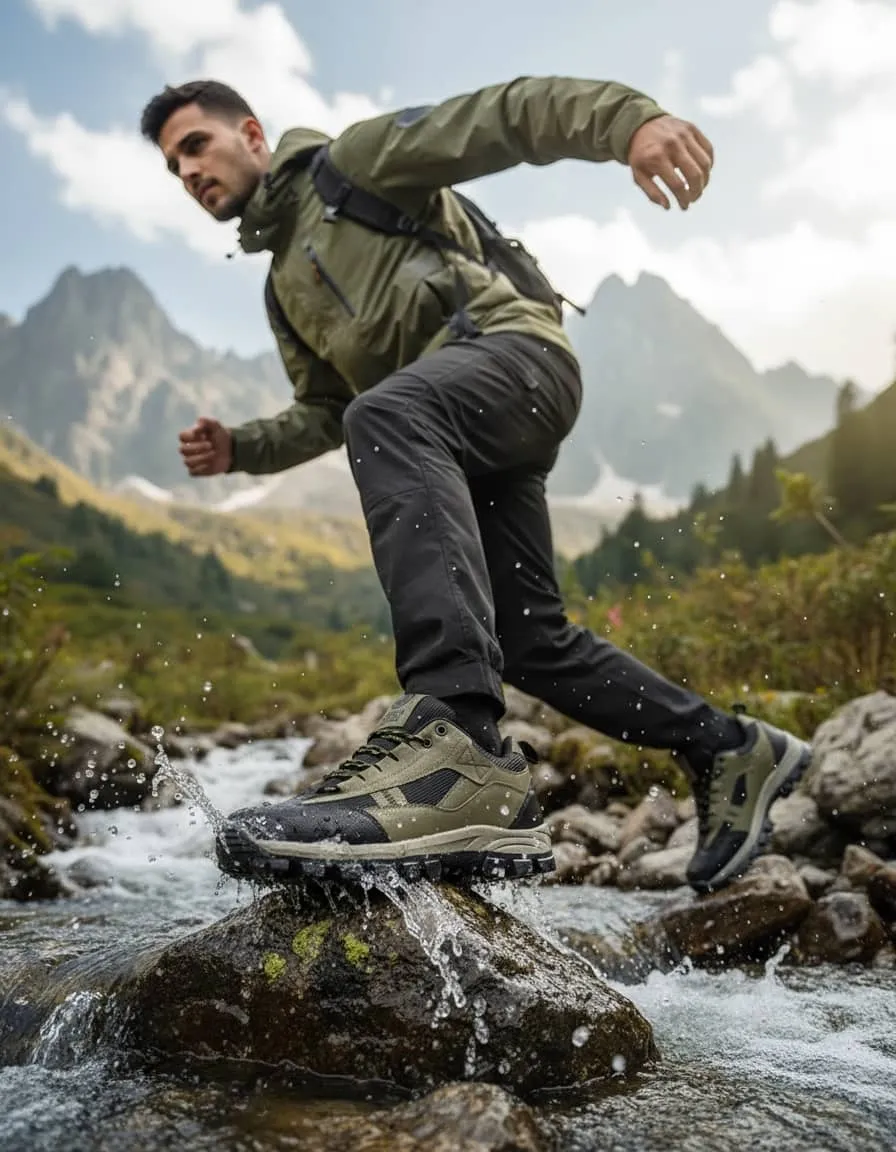 Bacca Bucci FOREST Low-Top Hiking Boots for Men Difference Between Running Shoes And Hiking Shoes