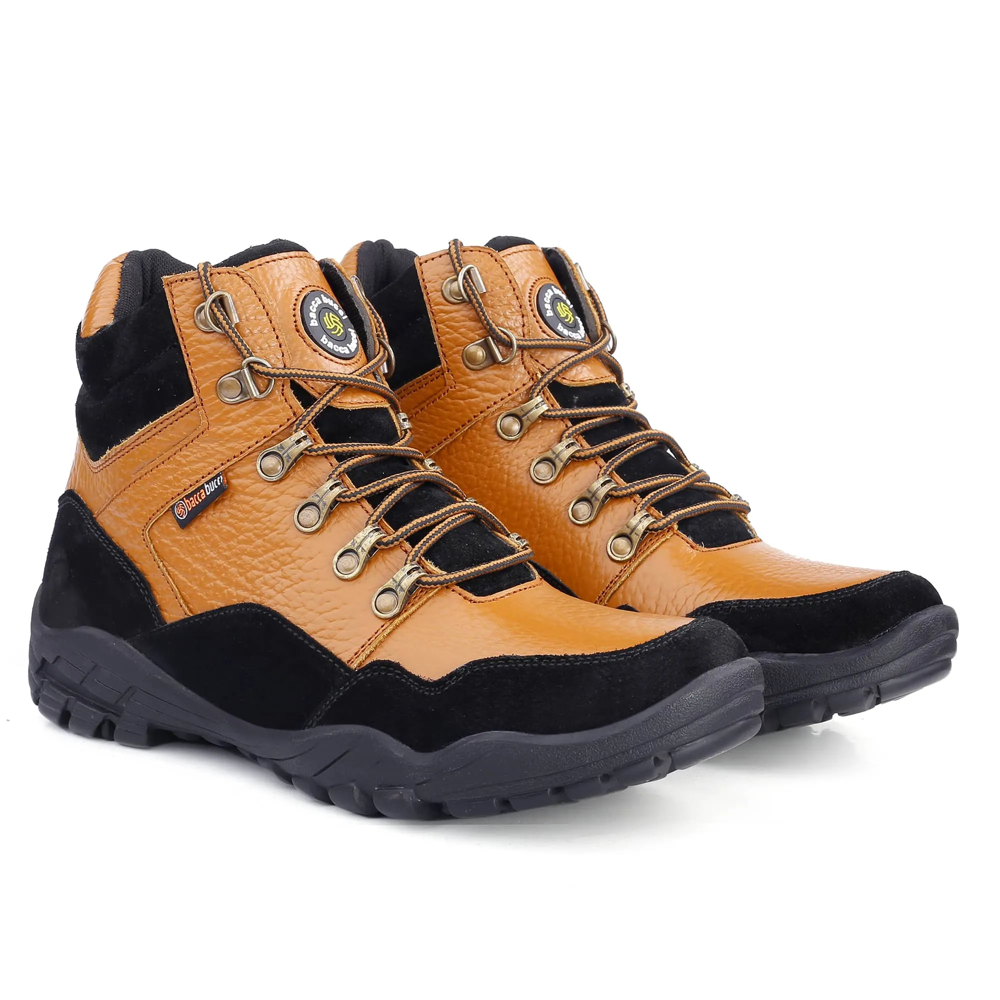 Bacca Bucci Genuine leather Grain boots Hiking Shoes For Women