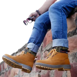 Burning Man Boots Bacca Bucci Men's URBAN Boots for Men | Suede Leather Boots for Extra Comfort & Durability