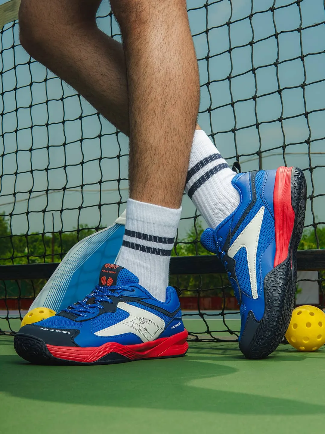 Trax Tennis Shoes Bacca Bucci Pickle Series Court Sneakers | OrthoLite Eco Insoles